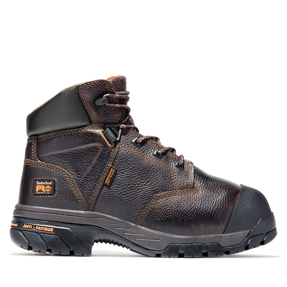 Bocanci De Muncă Timberland Barbati Maro - Pro® Helix 6" Met Guard Comp Toe - Romania - MEHQCF028